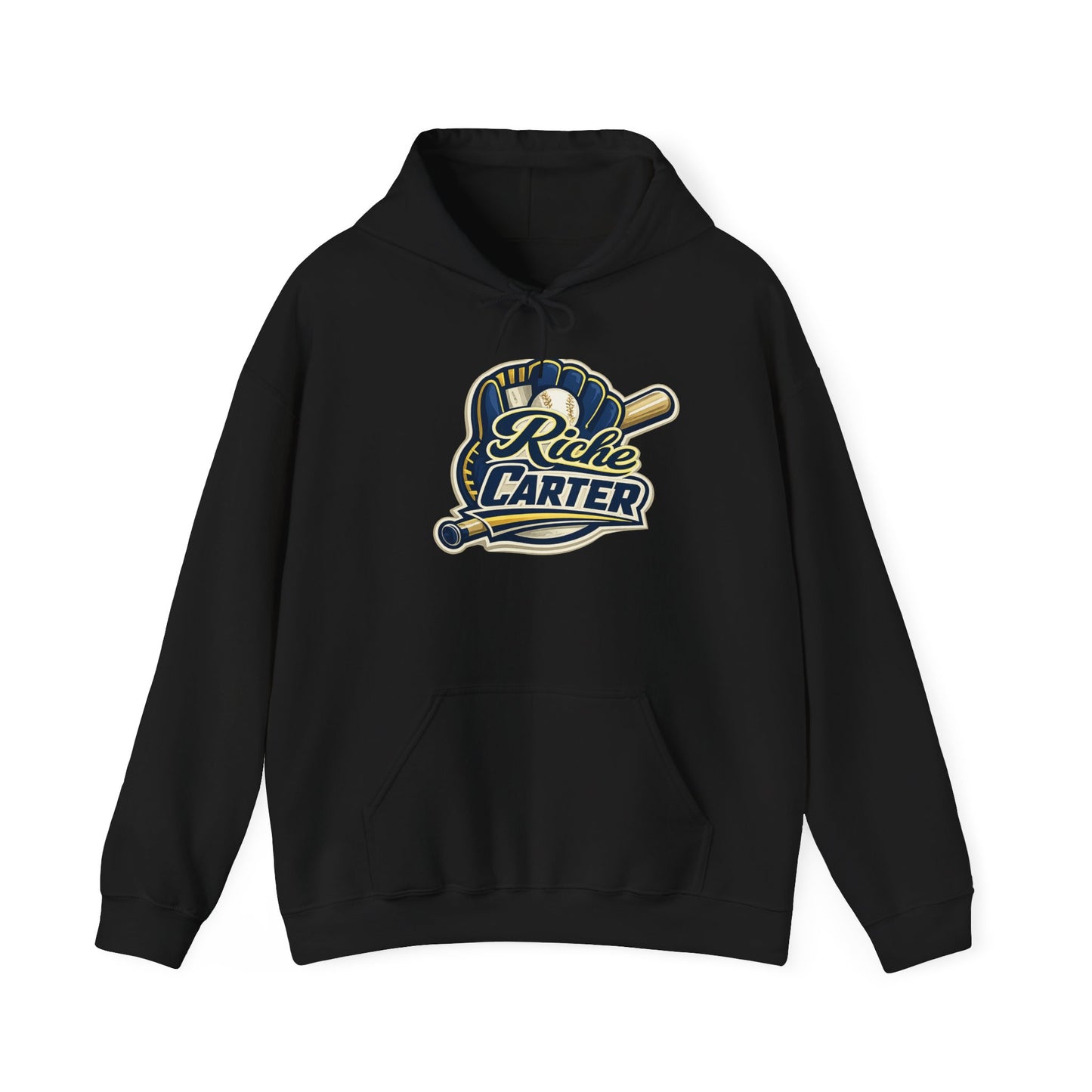 Riche Carter Baseball Theme Logo Hoodie