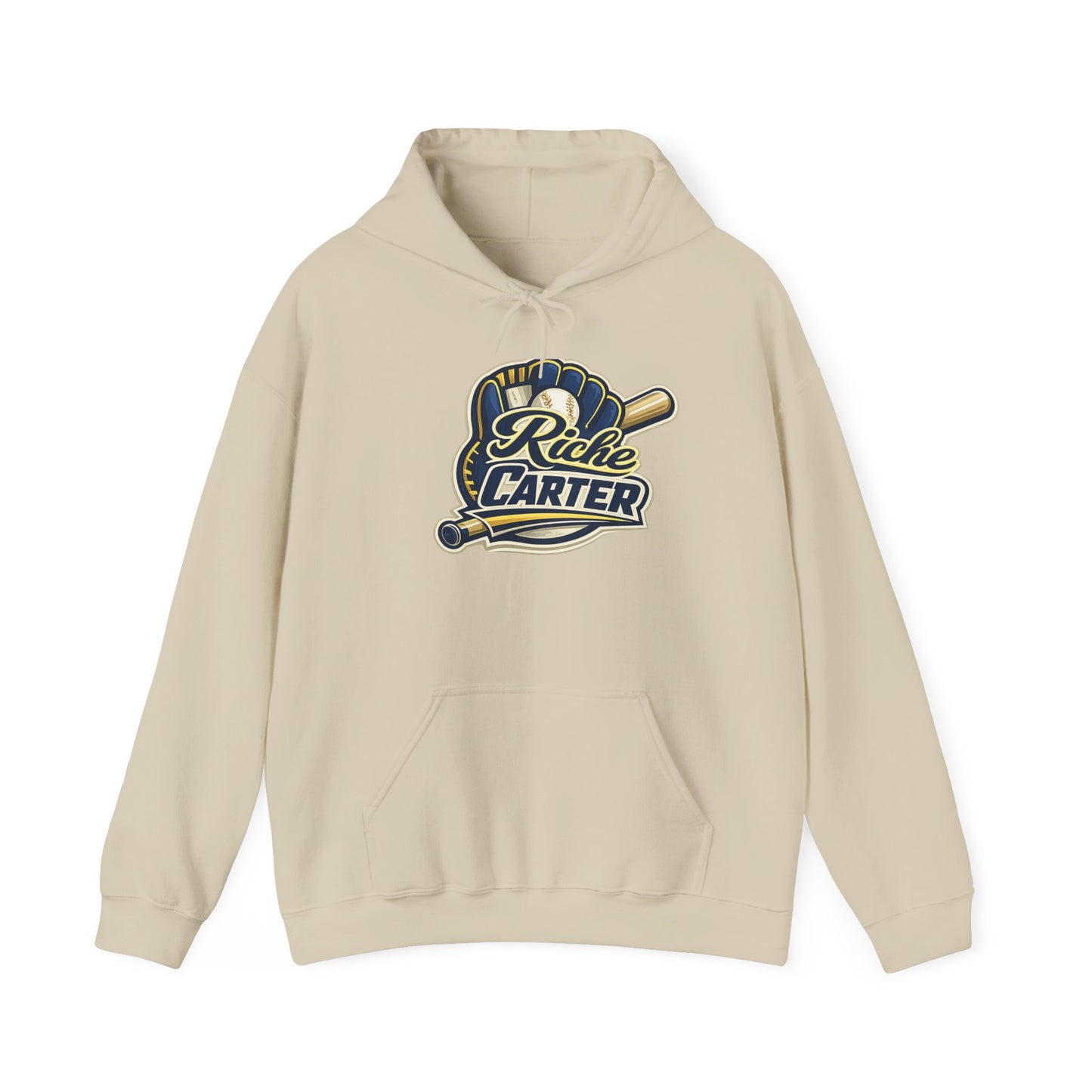 Riche Carter Baseball Theme Logo Hoodie