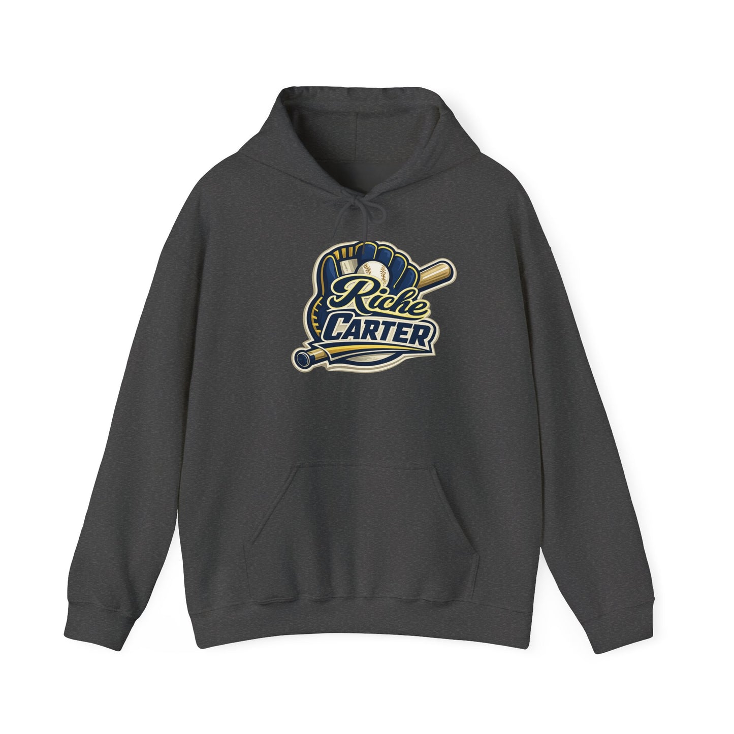 Riche Carter Baseball Theme Logo Hoodie